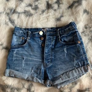 One Teaspoon size 27 Harlett denim shorts